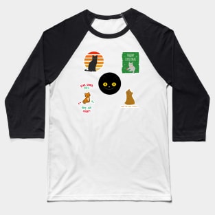 Cat Sticker Pack Baseball T-Shirt